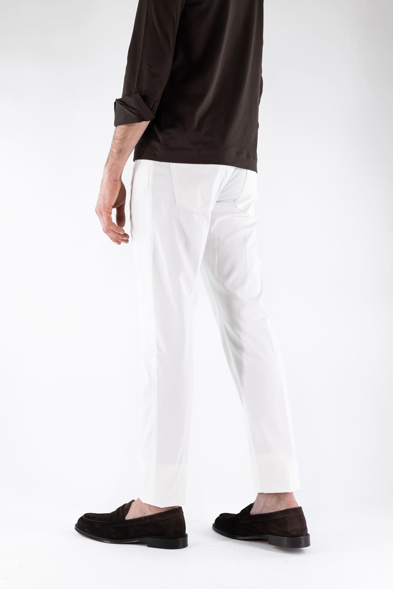 PESCAROLO Pantaloni "Nerano" 5 Tasche Bianco