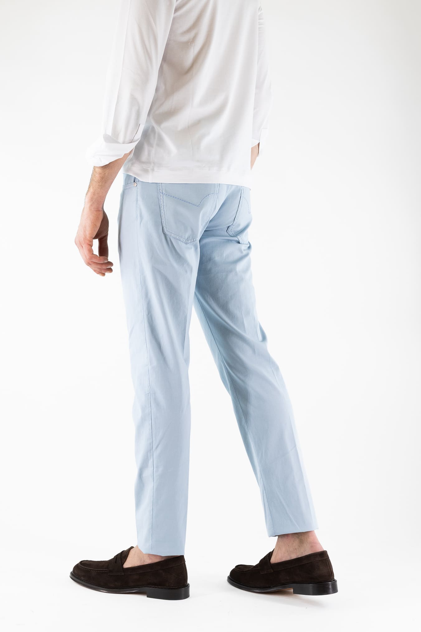 PESCAROLO Pantaloni "Nerano" 5 Tasche Celeste