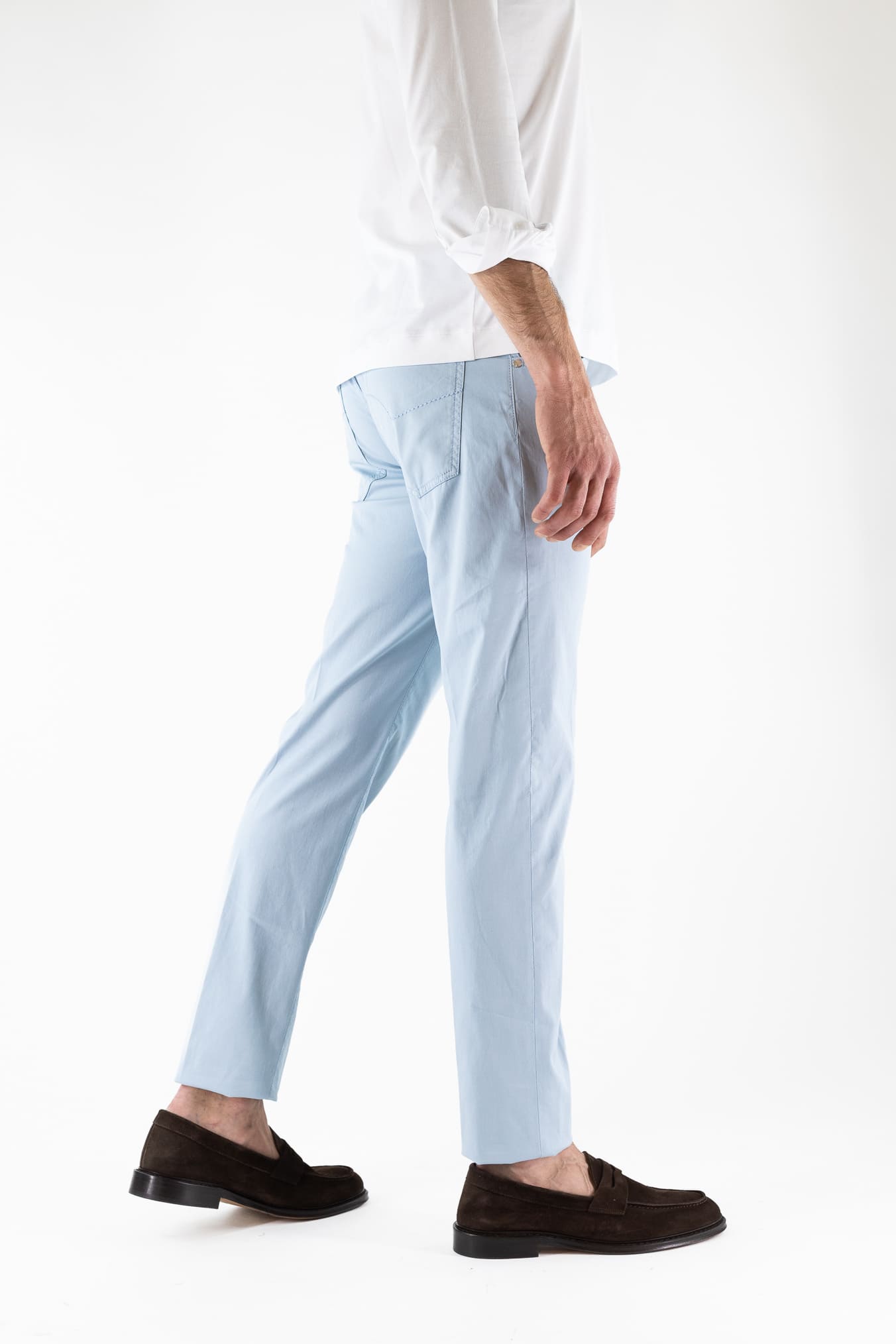 PESCAROLO Pantaloni "Nerano" 5 Tasche Celeste