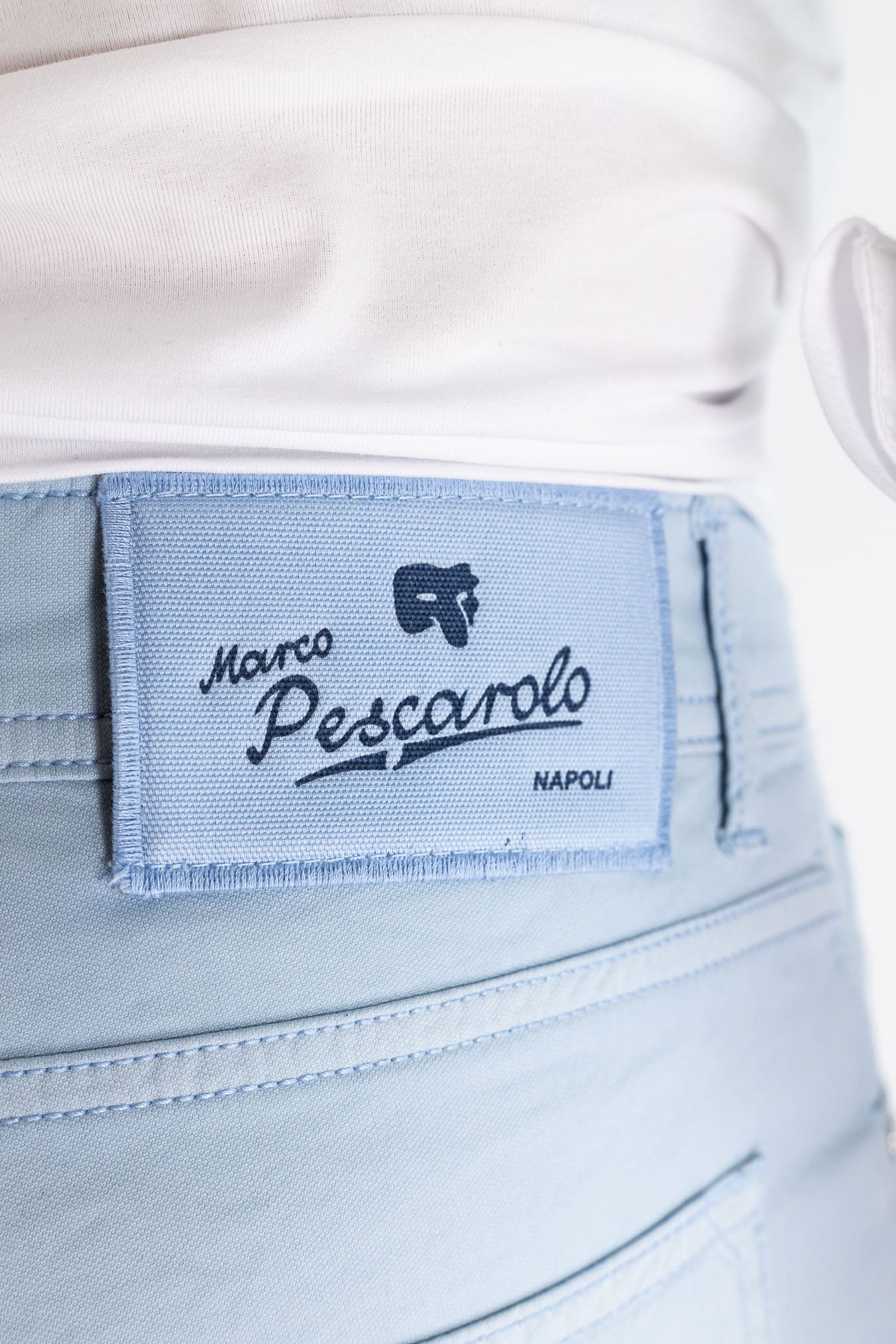 PESCAROLO Pantaloni "Nerano" 5 Tasche Celeste