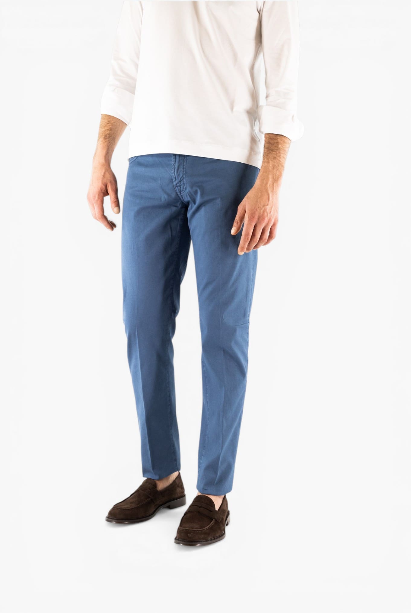 PESCAROLO Pantaloni "Nerano" 5 Tasche Blu Medio
