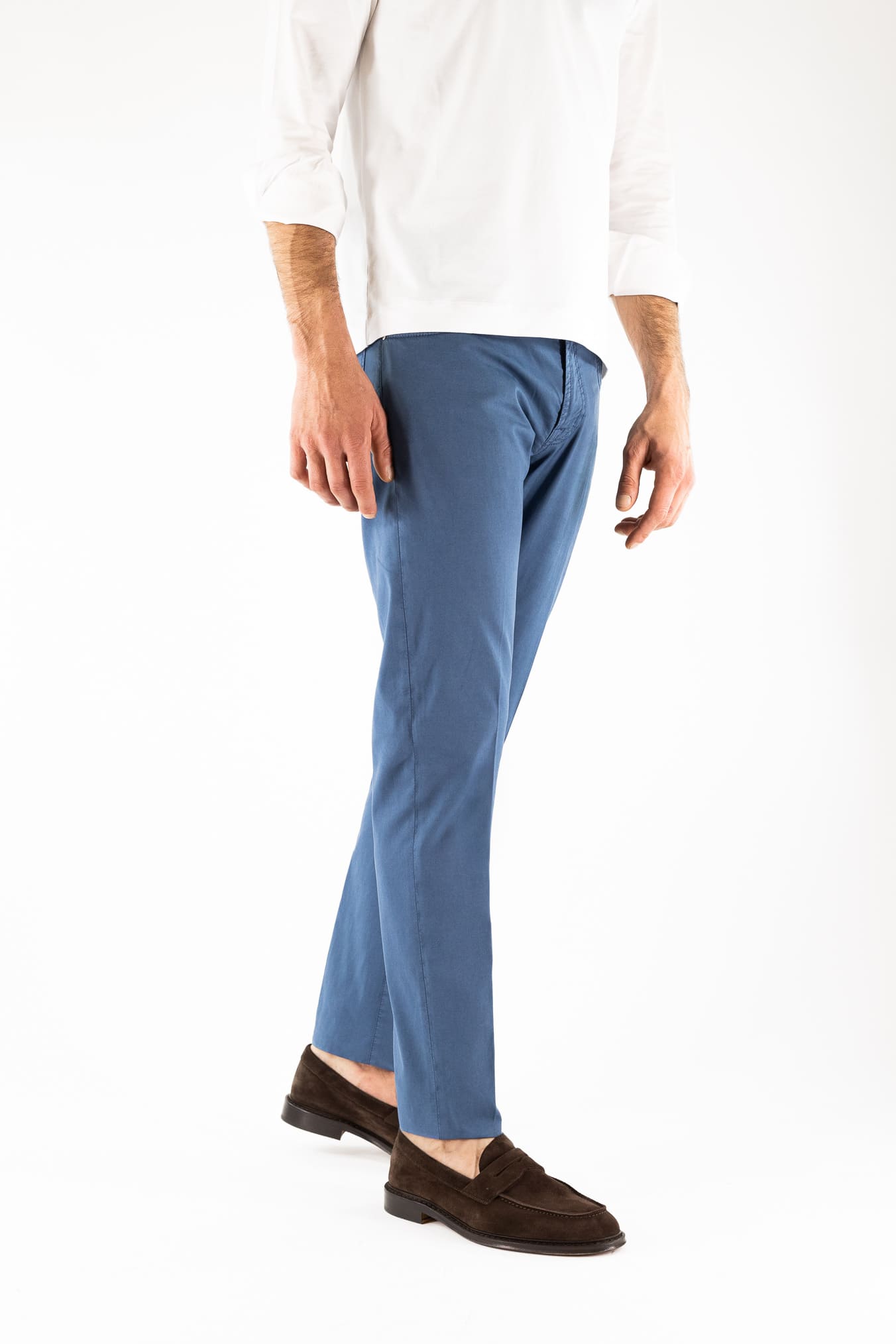 PESCAROLO Pantaloni "Nerano" 5 Tasche Blu Medio