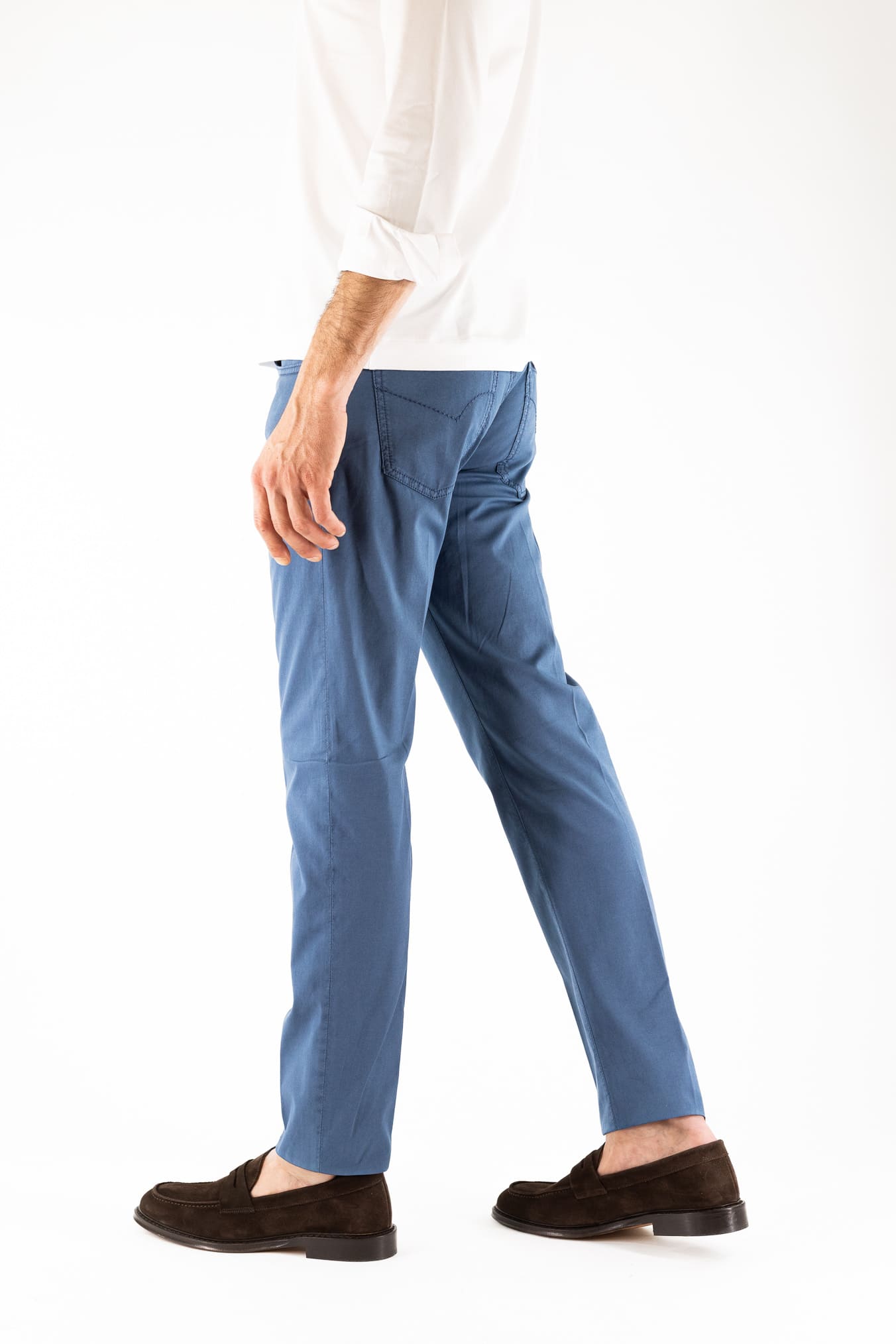 PESCAROLO Pantaloni "Nerano" 5 Tasche Blu Medio