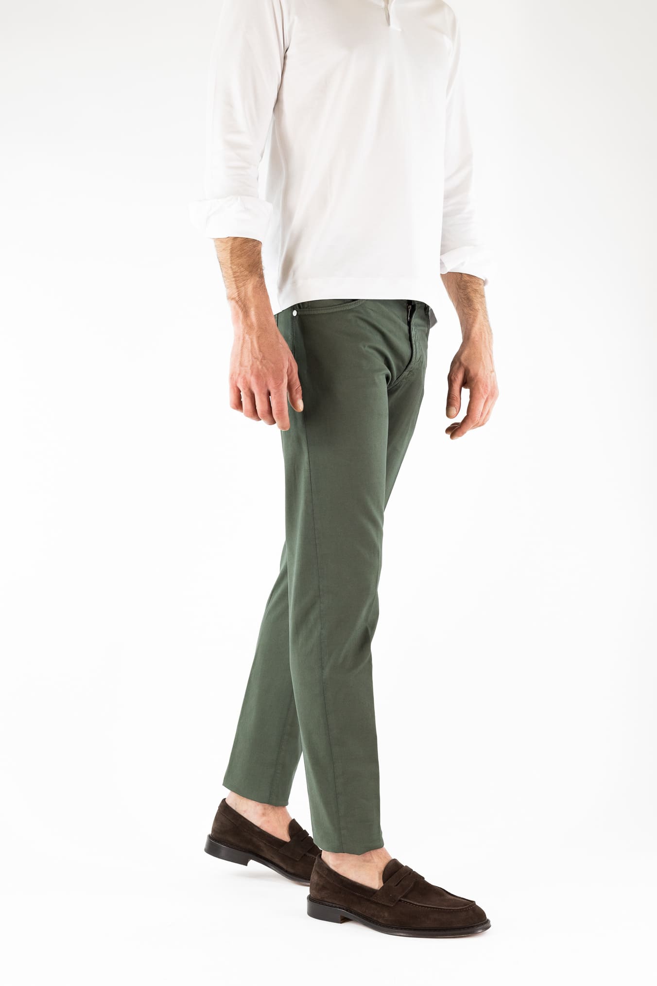 PESCAROLO Pantaloni "Nerano" 5 Tasche Verde