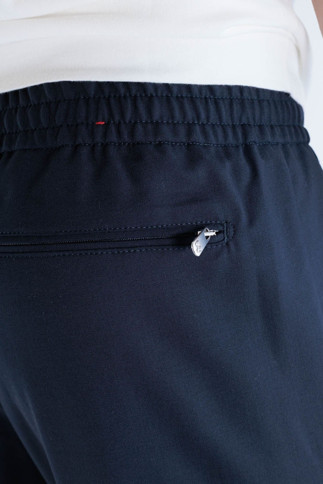 PESCAROLO Pantaloni "Tor" Cargo Coulisse Lana Blu