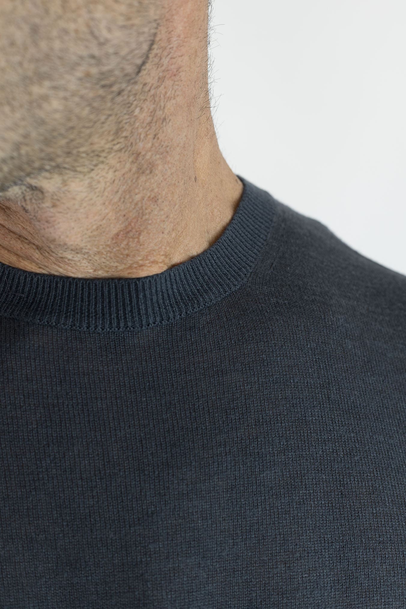 PIACENZA CASHMERE Girocollo Superlight Seta Cashmere Antracite