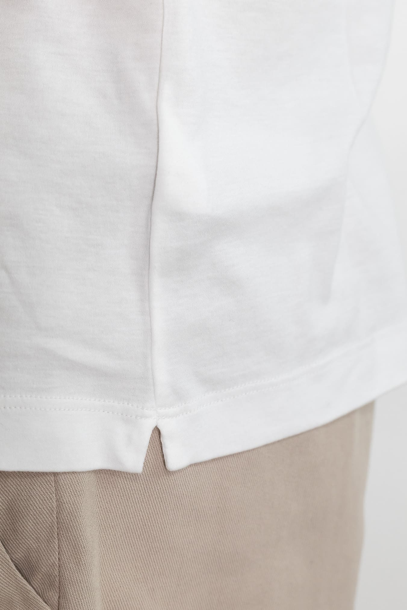 PIACENZA CASHMERE Polo MM Cotone Bianco