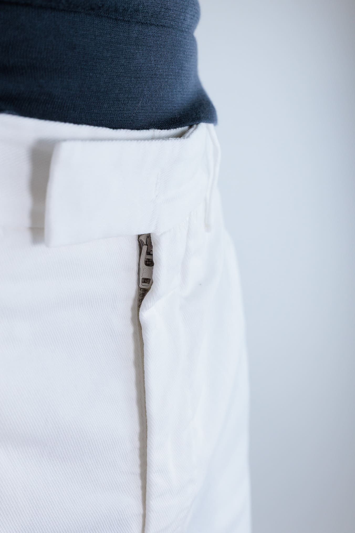 PT Pantaloni Misto Cotone Twill Stretch Bianco