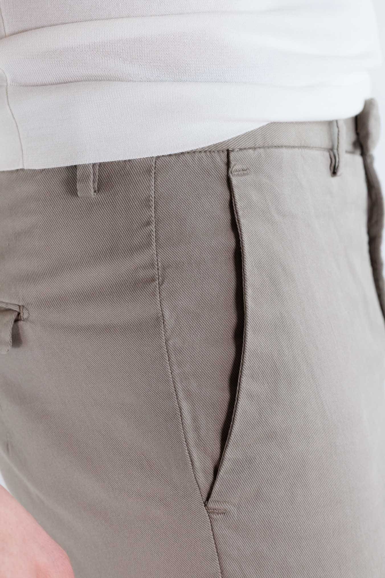 PT Pantaloni Misto Cotone Twill Stretch Beige