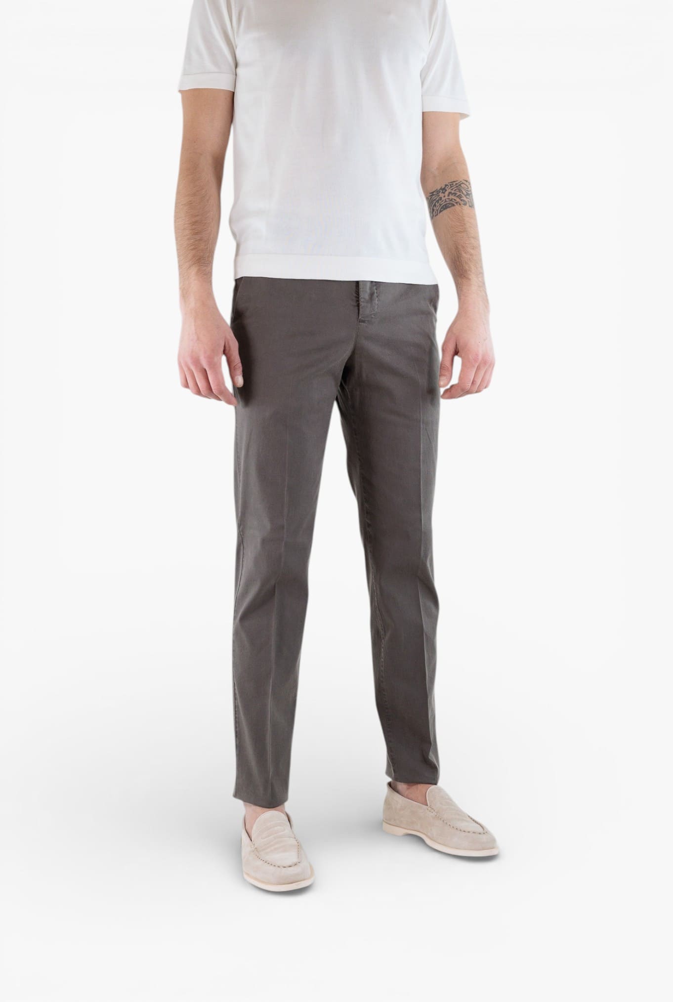 PT Pantaloni Misto Cotone Twill Stretch Moro