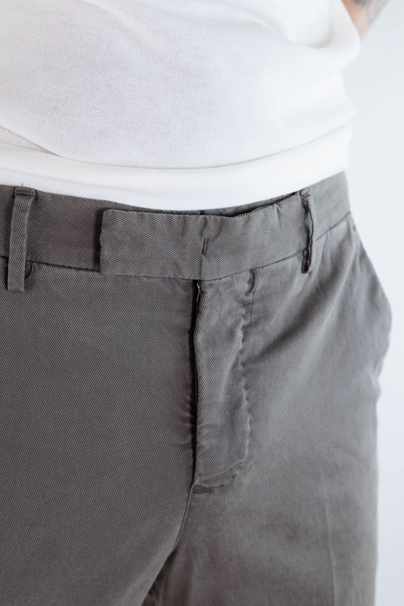 PT Pantaloni Misto Cotone Twill Stretch Moro