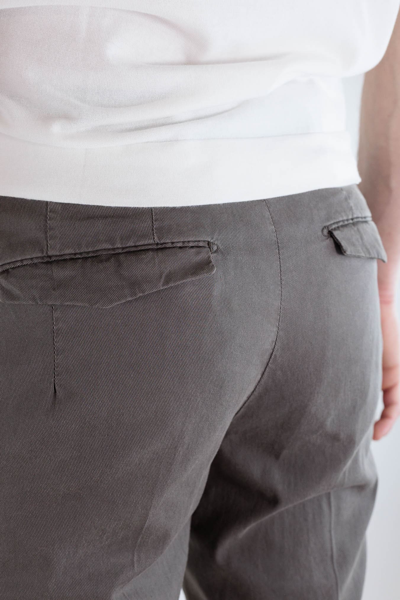 PT Pantaloni Misto Cotone Twill Stretch Moro