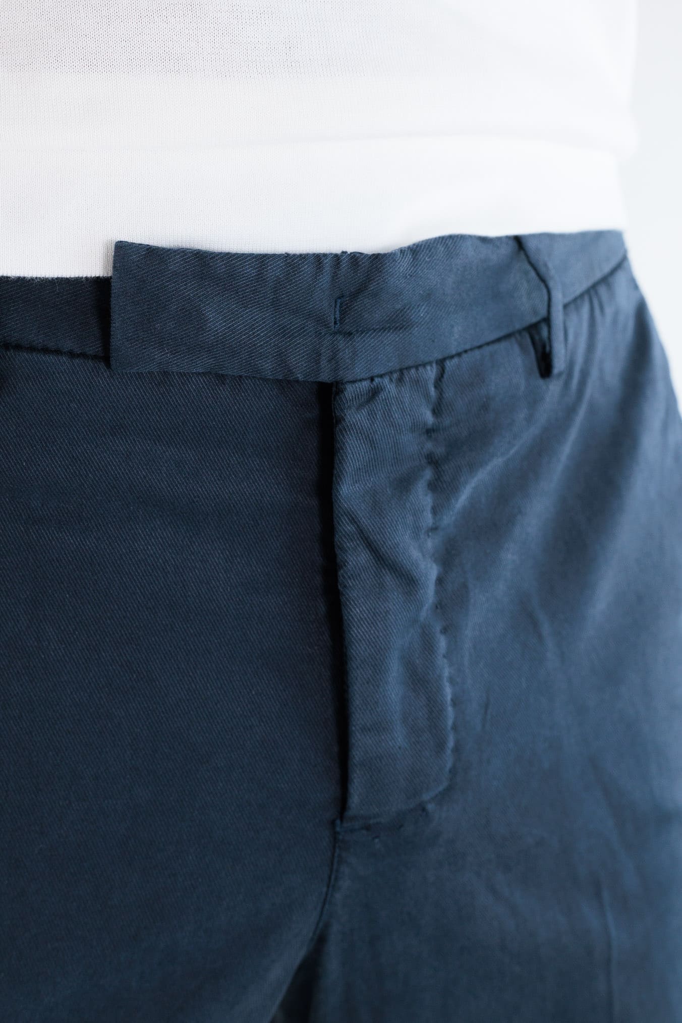 PT Pantaloni Misto Cotone Twill Stretch Blu Navy