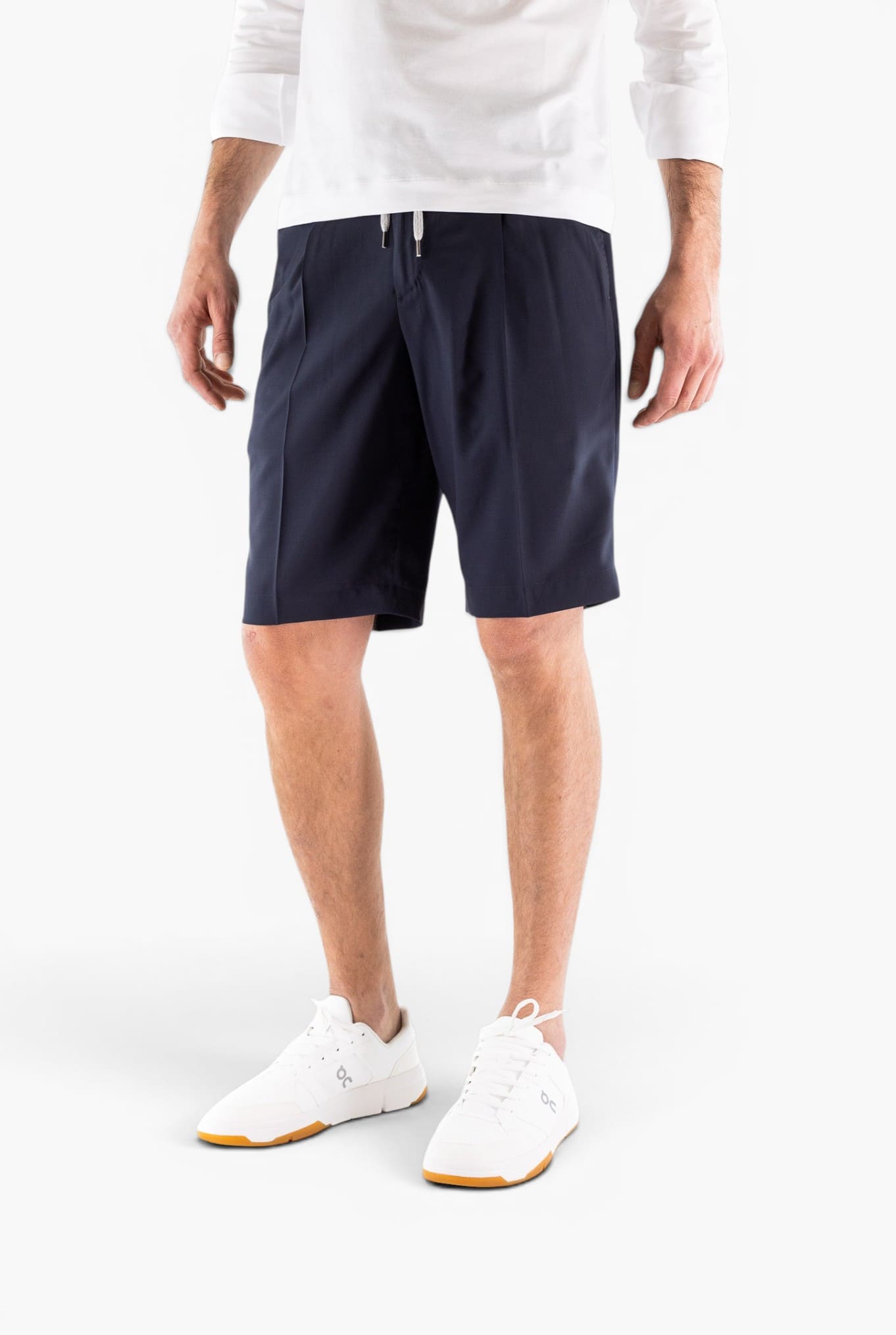 PT Bermuda Fresco Lana Superlight Blu Scuro
