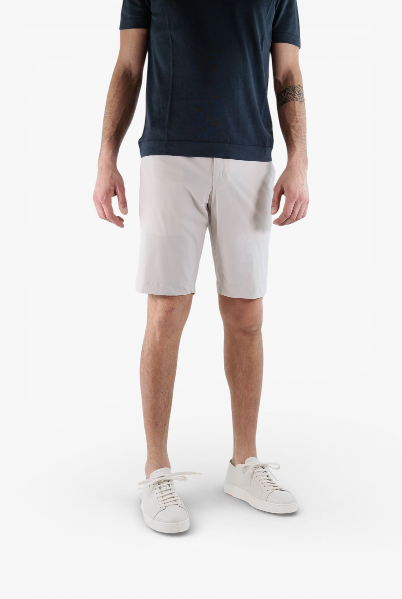 PT Bermuda Tessuto Active Bi-Stretch Beige Chiaro