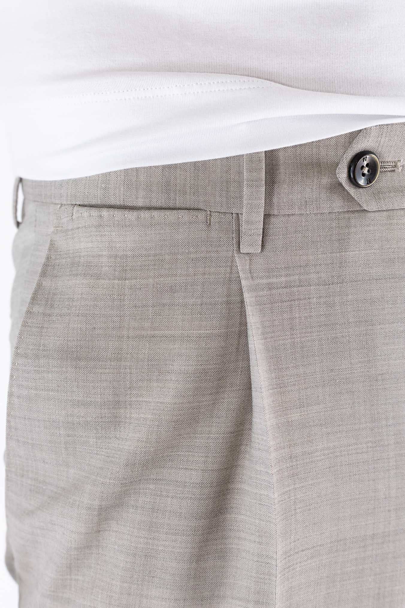 PT Pantaloni Fresco Lana Pinces Beige Chiaro