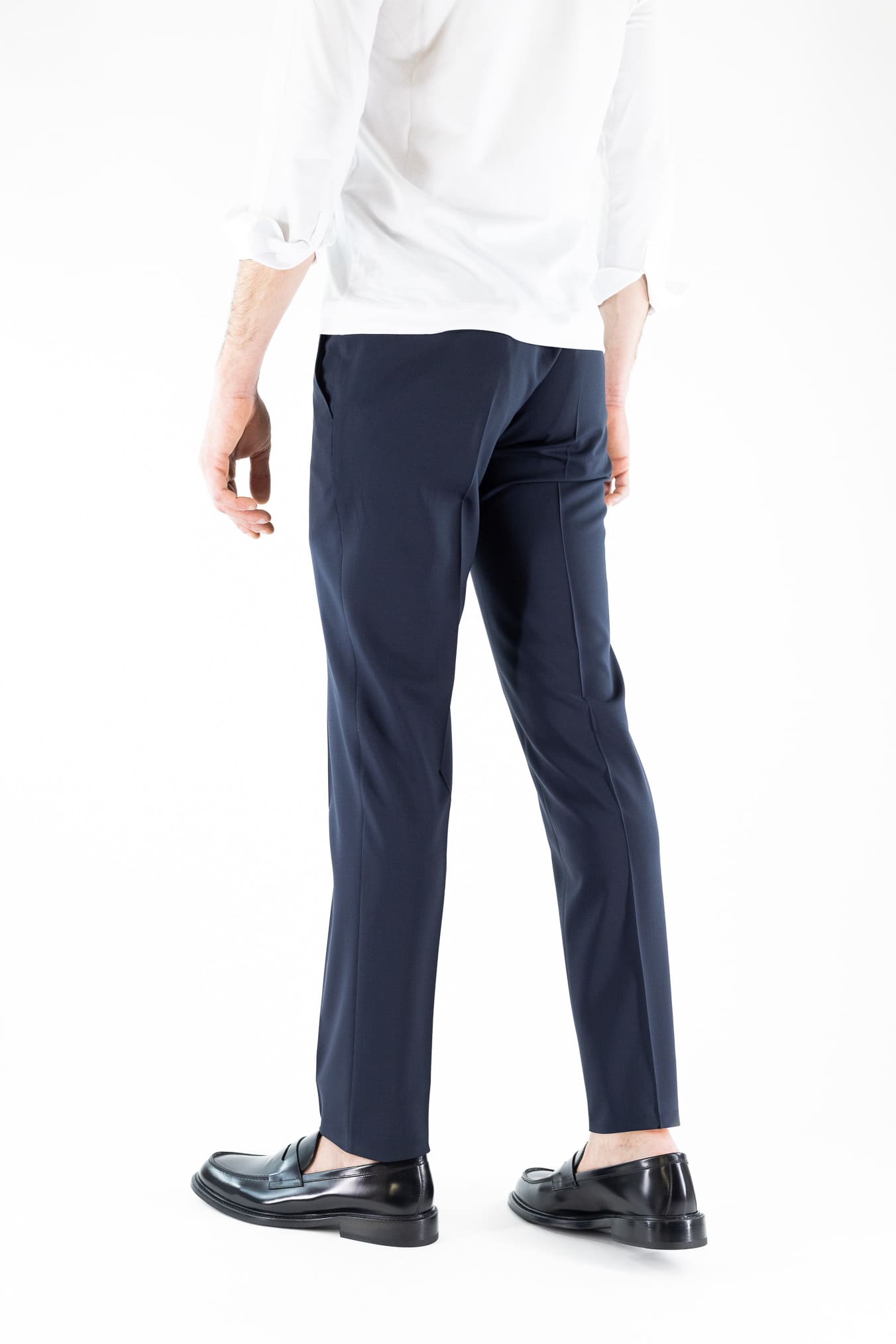 PT Pantaloni Fresco Lana Blu