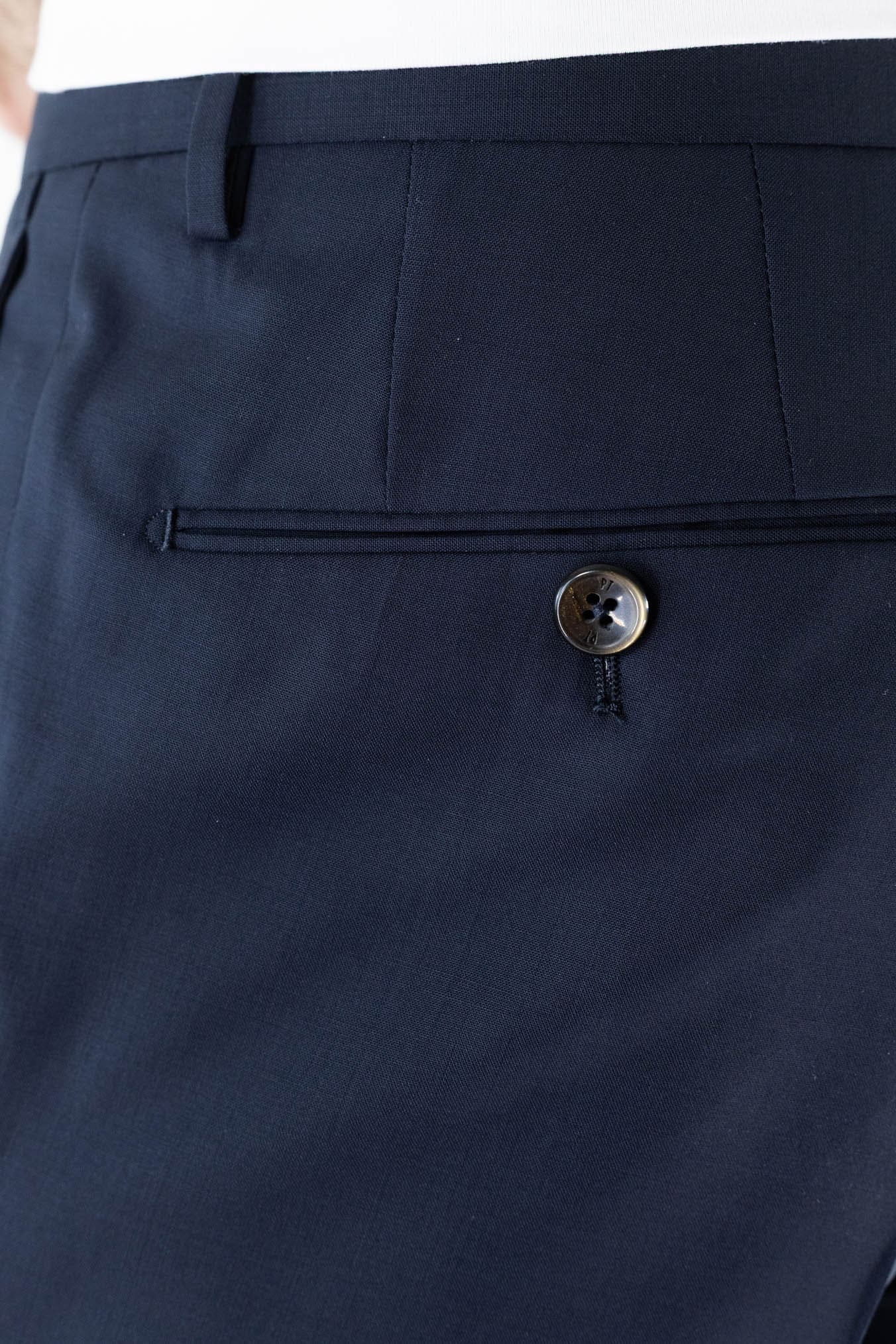 PT Pantaloni Fresco Lana Blu