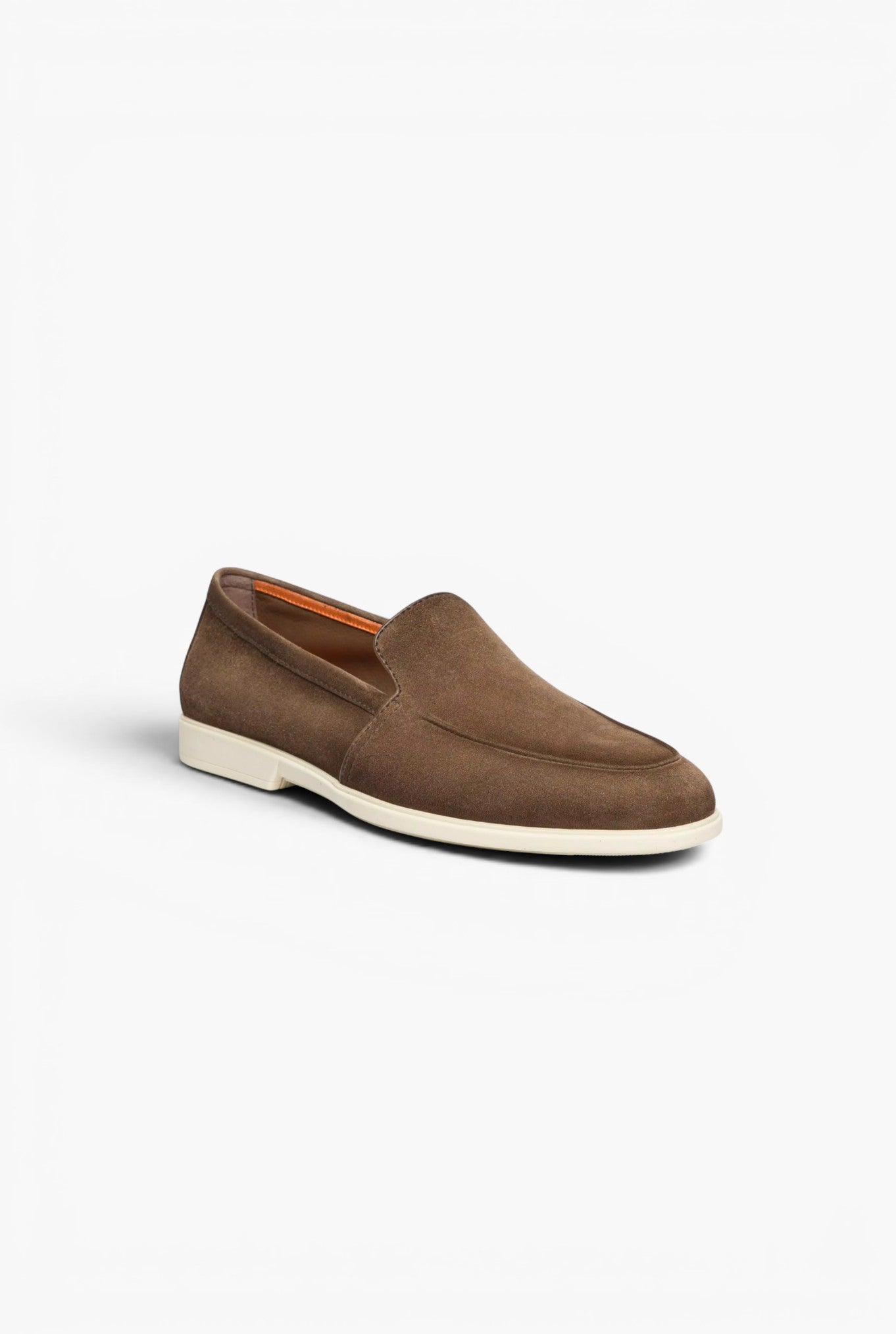 SANTONI Mocassino Suede Marrone