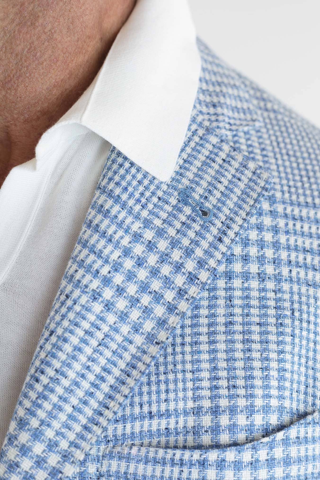 SARTORIO Giacca Principe di Galles Celeste