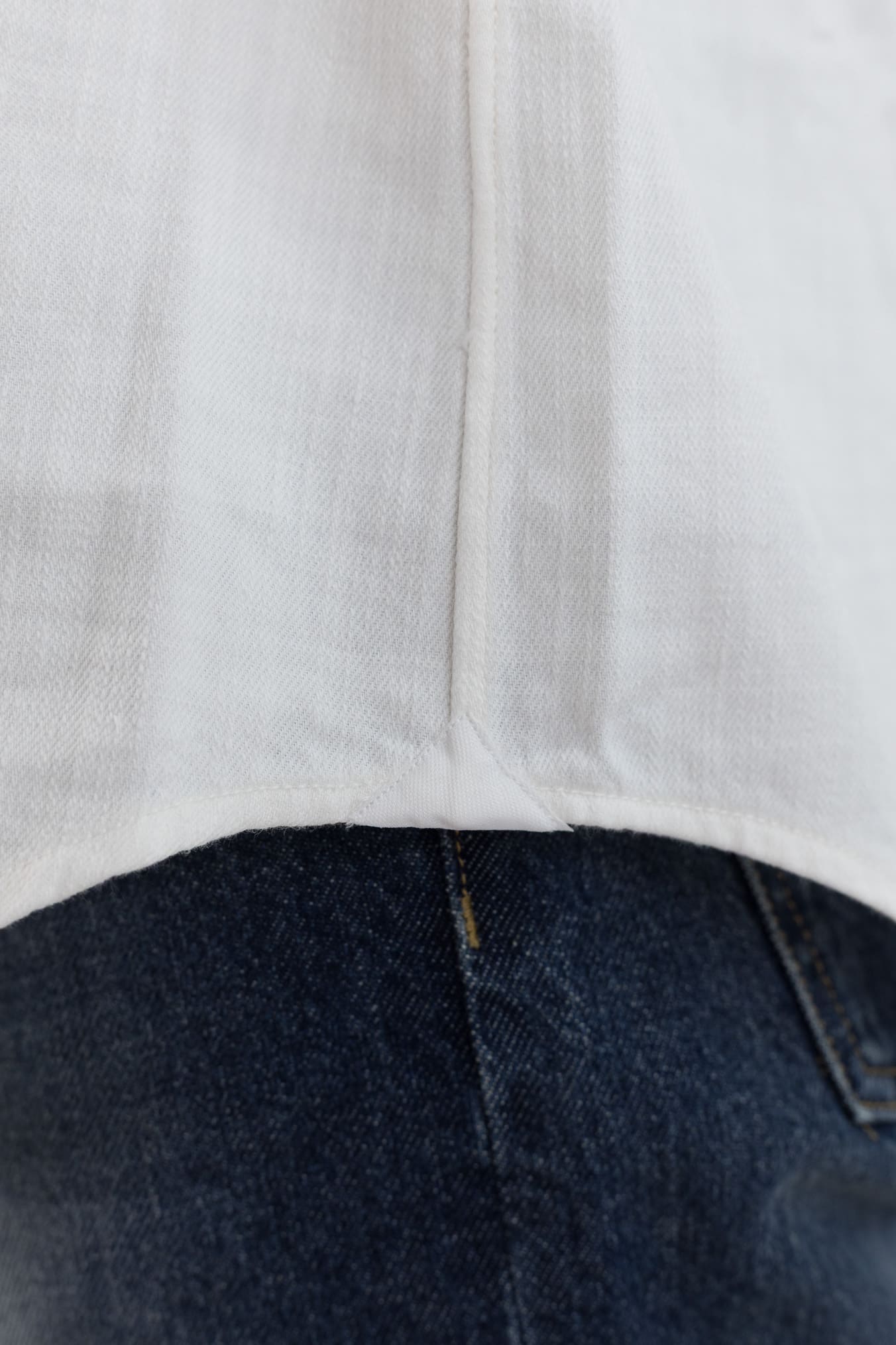 SARTORIO Camicia Texana Denim Bianco