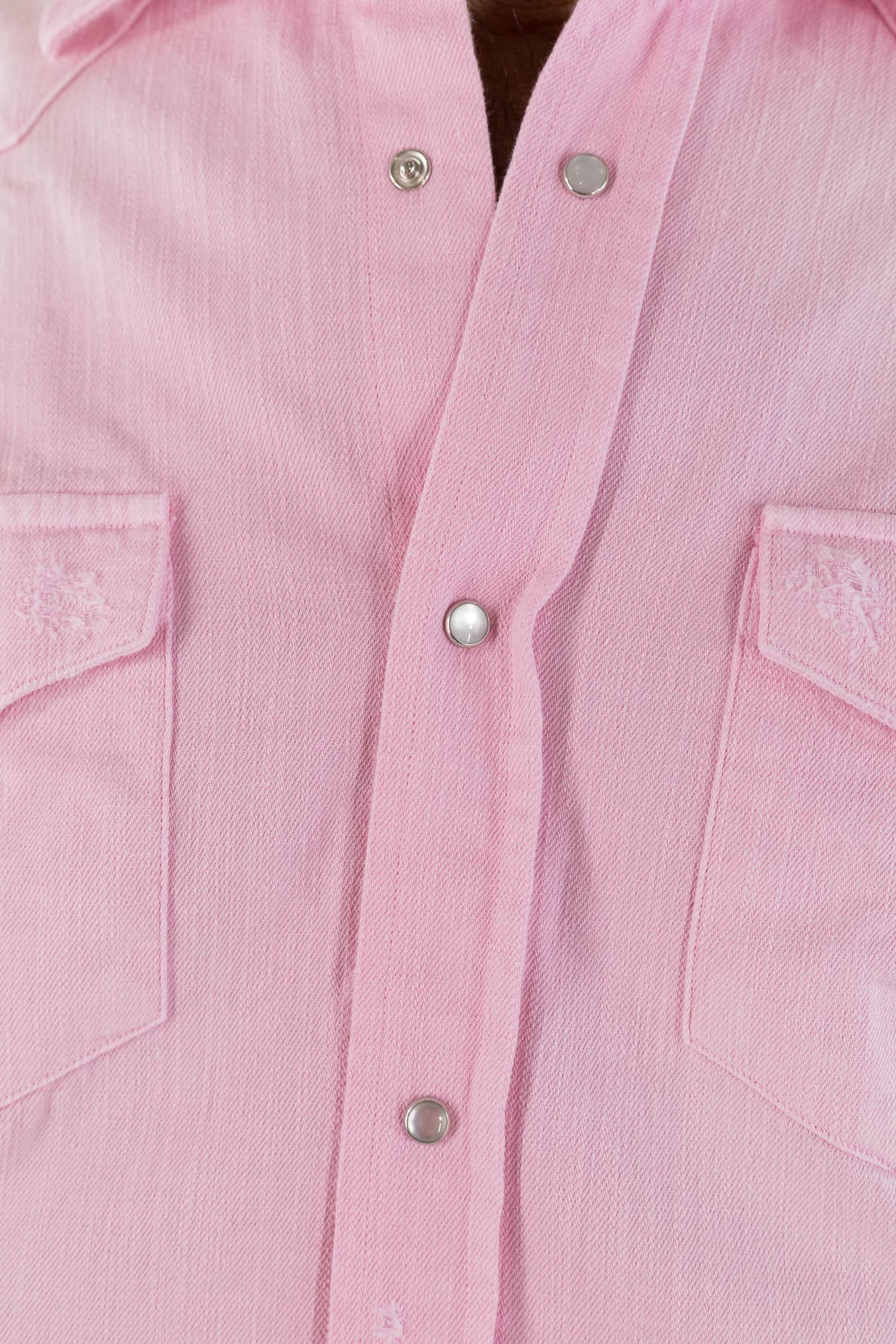 SARTORIO Camicia Texana Denim Rosa