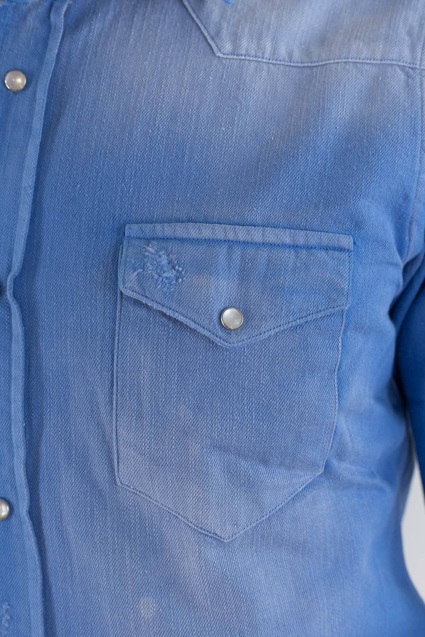 SARTORIO Camicia Texana Denim Azzurro