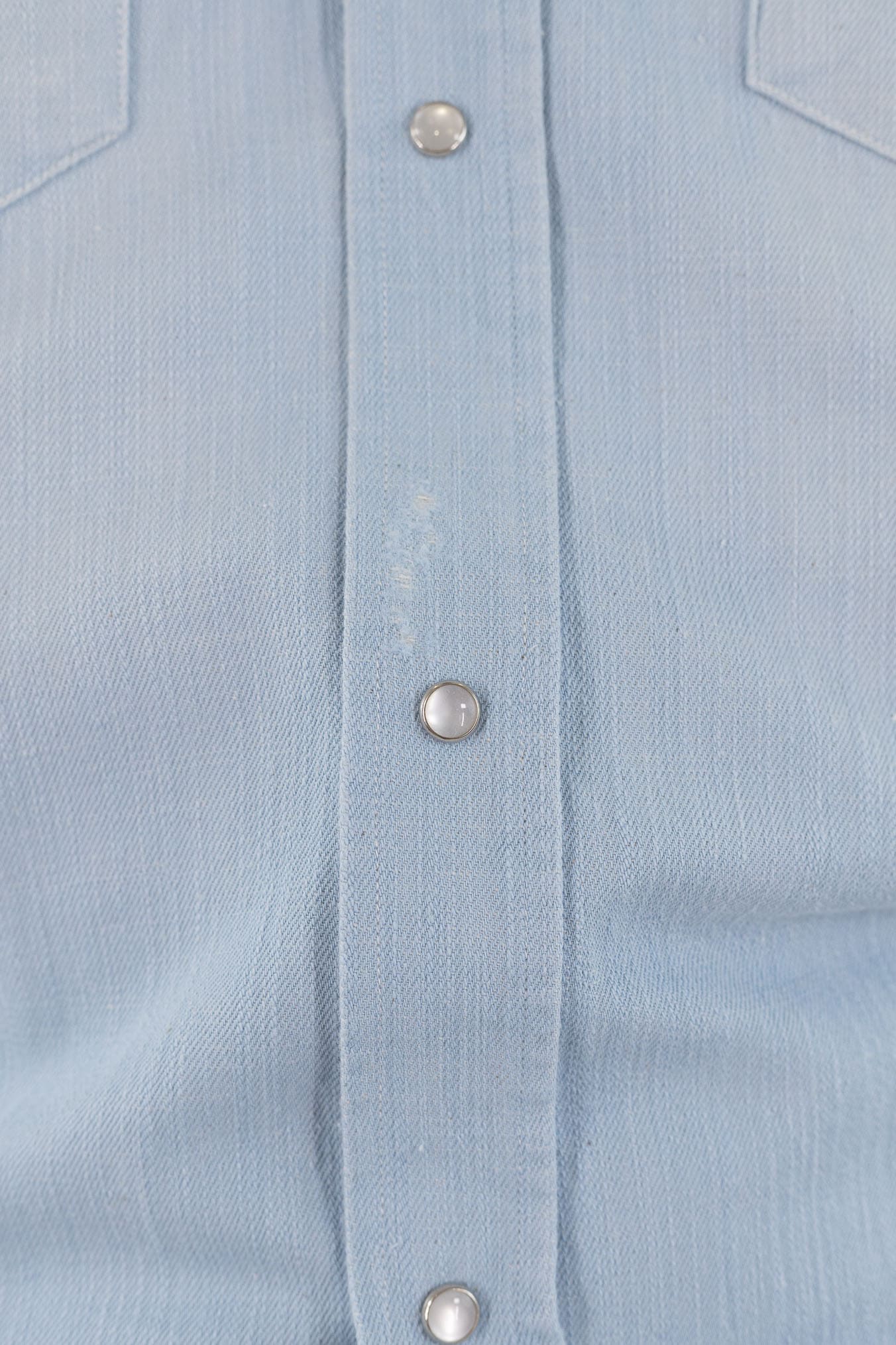 SARTORIO Camicia Texana Denim Celeste