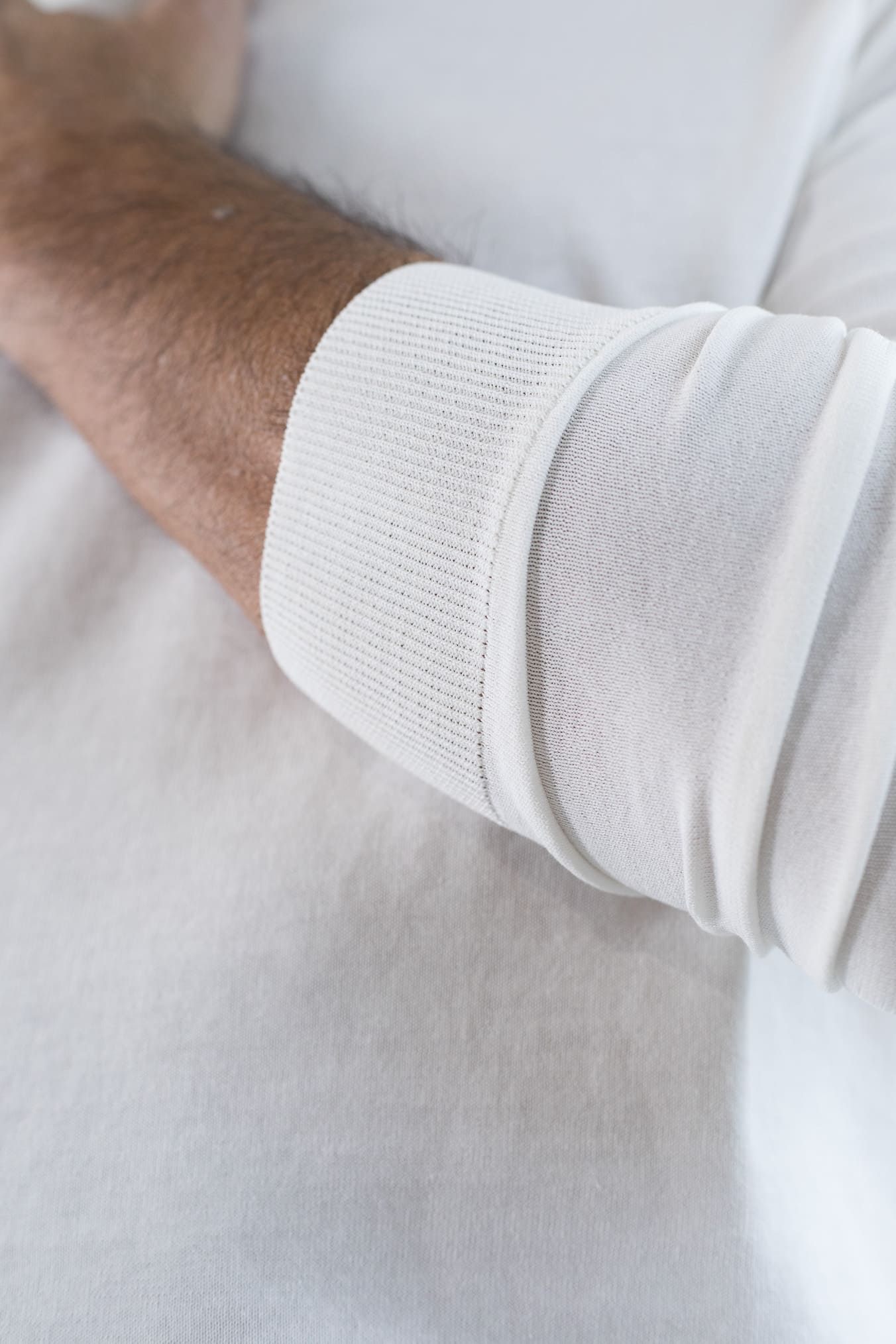SETTEFILI CASHMERE Girocollo Ice Cotton High Gauge Bianco