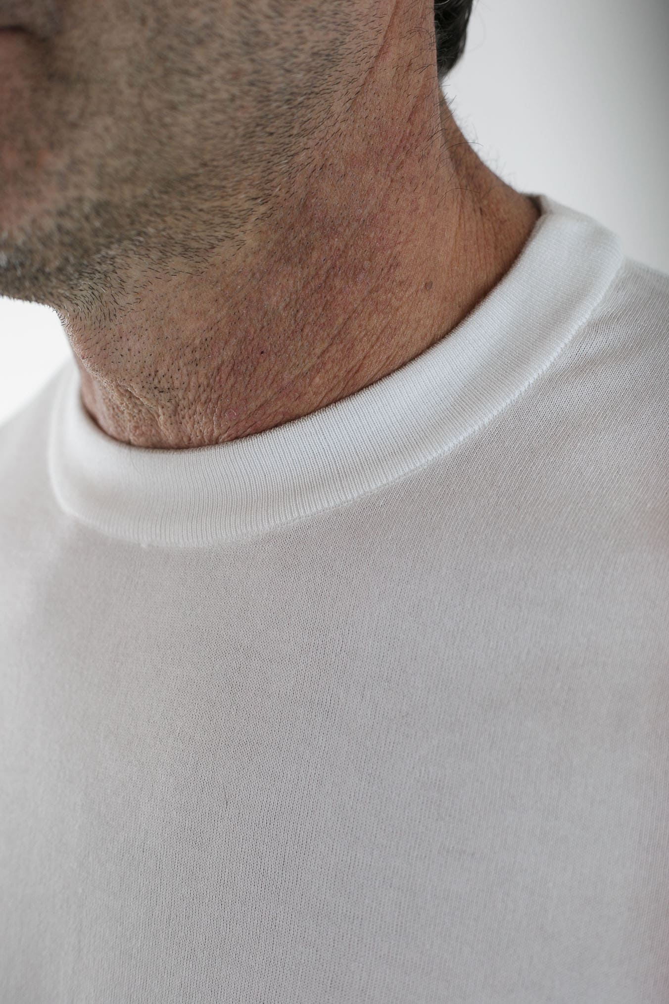 SVEVO PARMA Girocollo Maniche Lunghe Cotone Supersoft Bianco