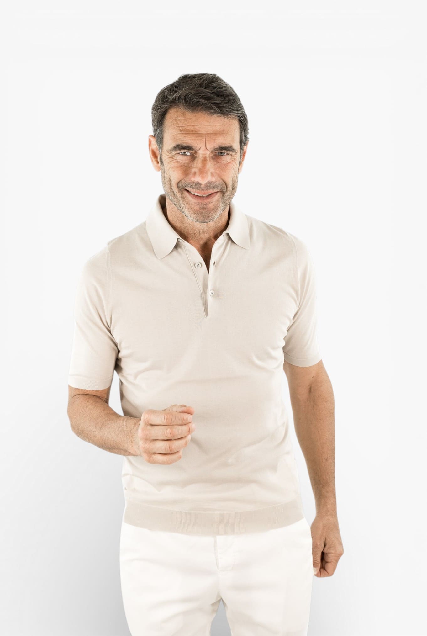 SVEVO PARMA Polo Cotone Superlight Beige Chiaro