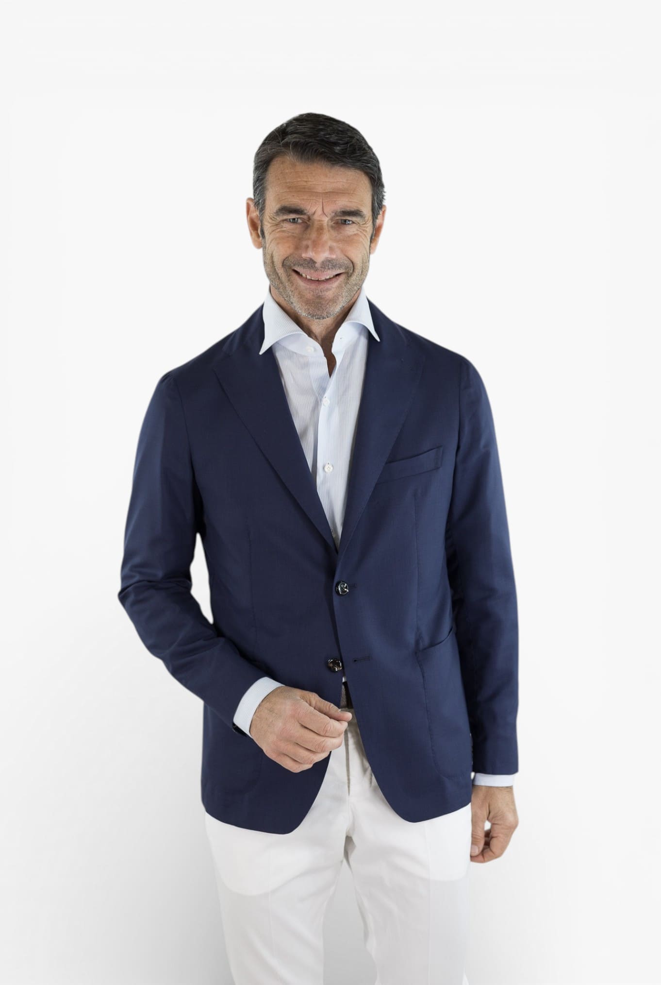 TAGLIATORE Giacca Superlight Lana Seta Blu