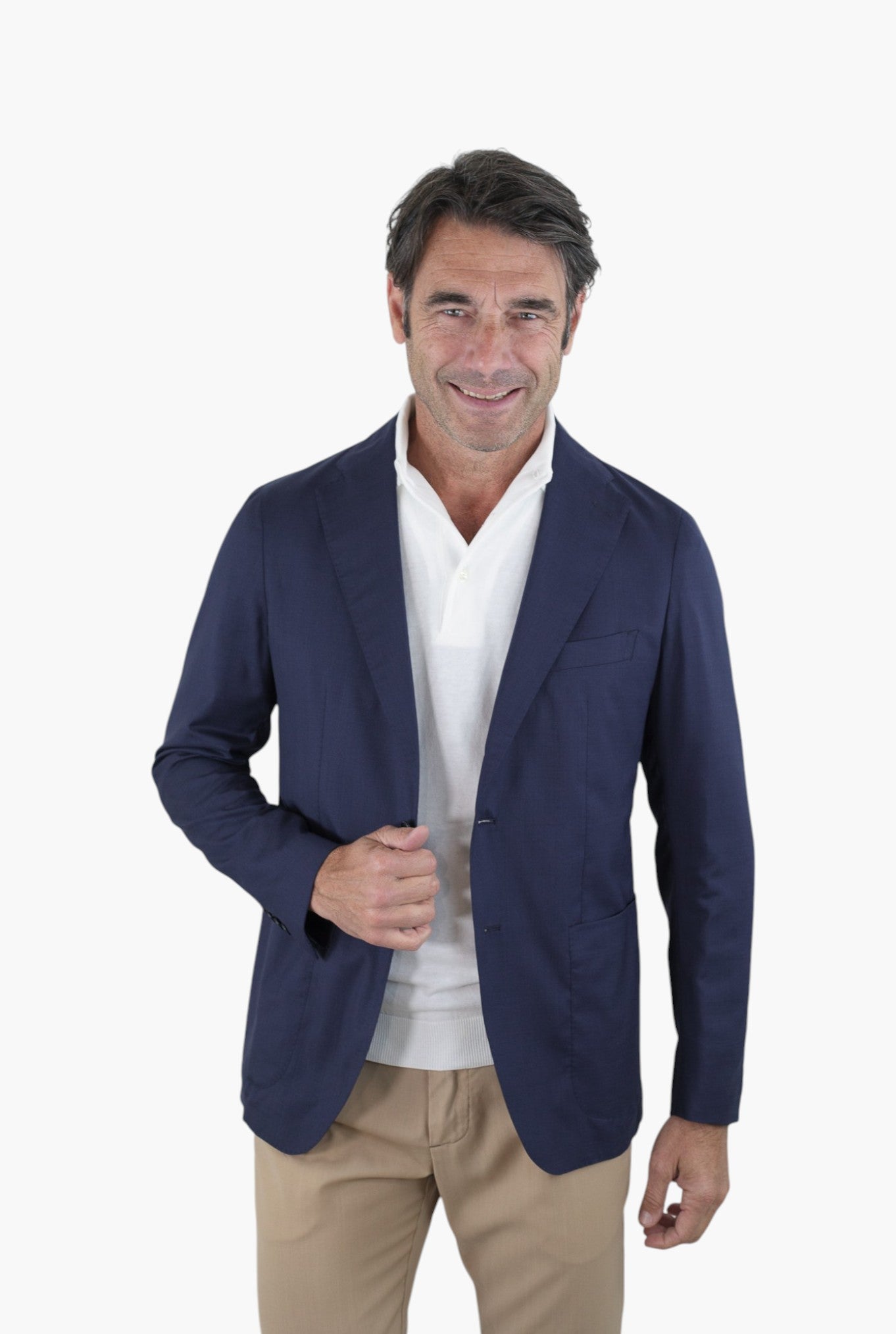 TAGLIATORE Giacca Monopetto Superlight Lana Seta Blu