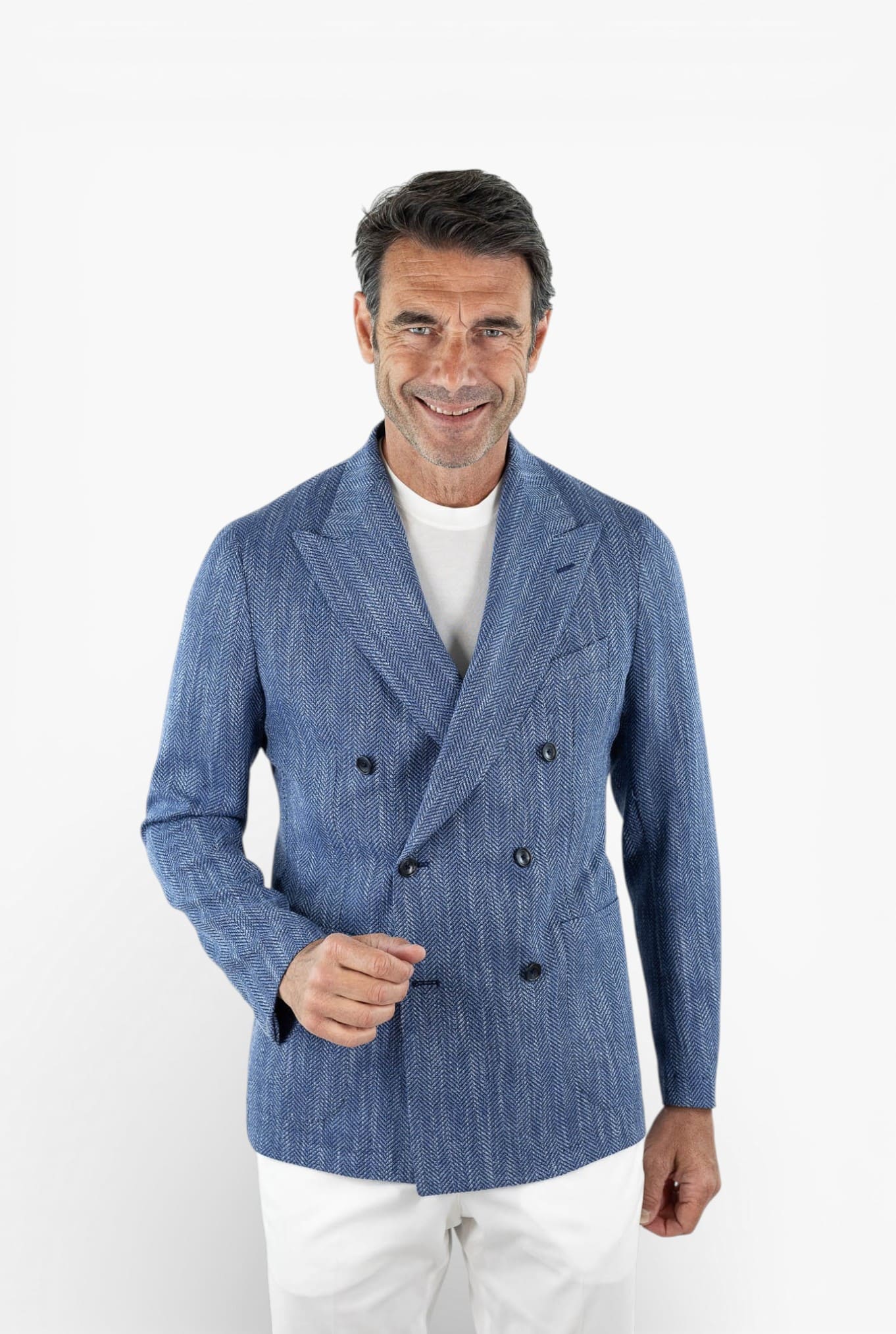 TAGLIATORE Giacca Doppiopetto "Darrel" Spigata Blu