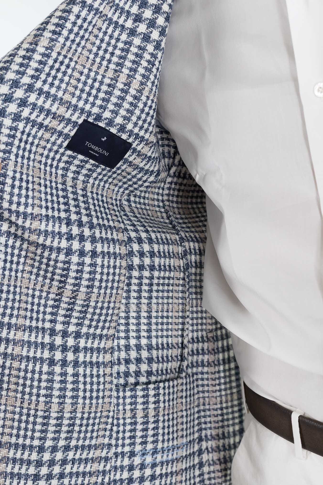 TOMBOLINI Giacca "Zero Gravity" Galles Blu Bianco Beige