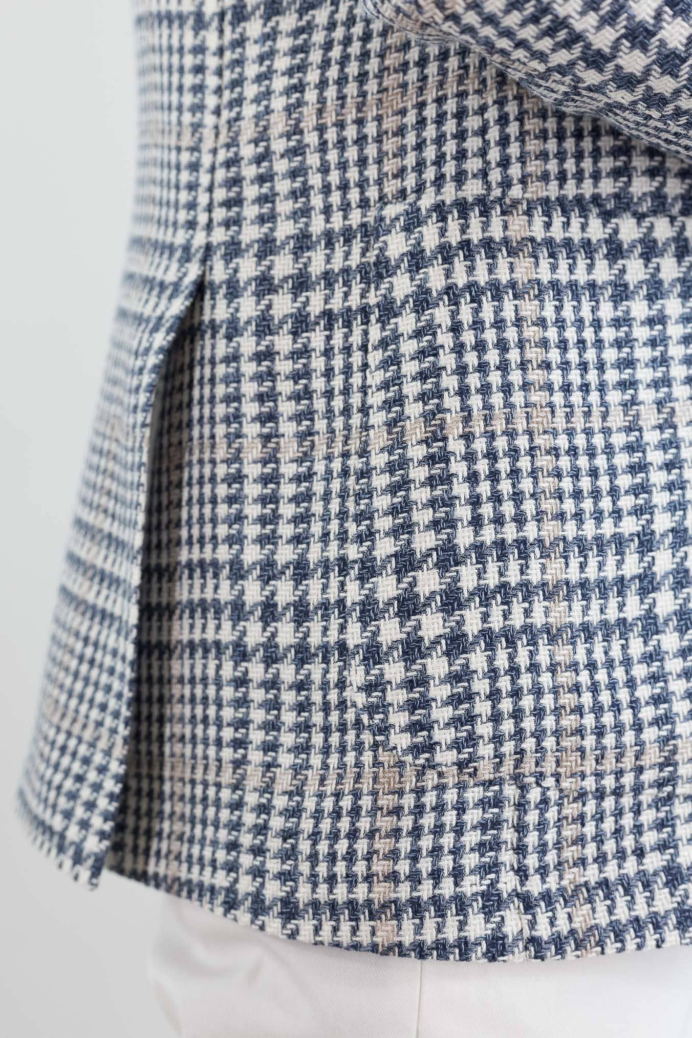 TOMBOLINI Giacca "Zero Gravity" Galles Blu Bianco Beige