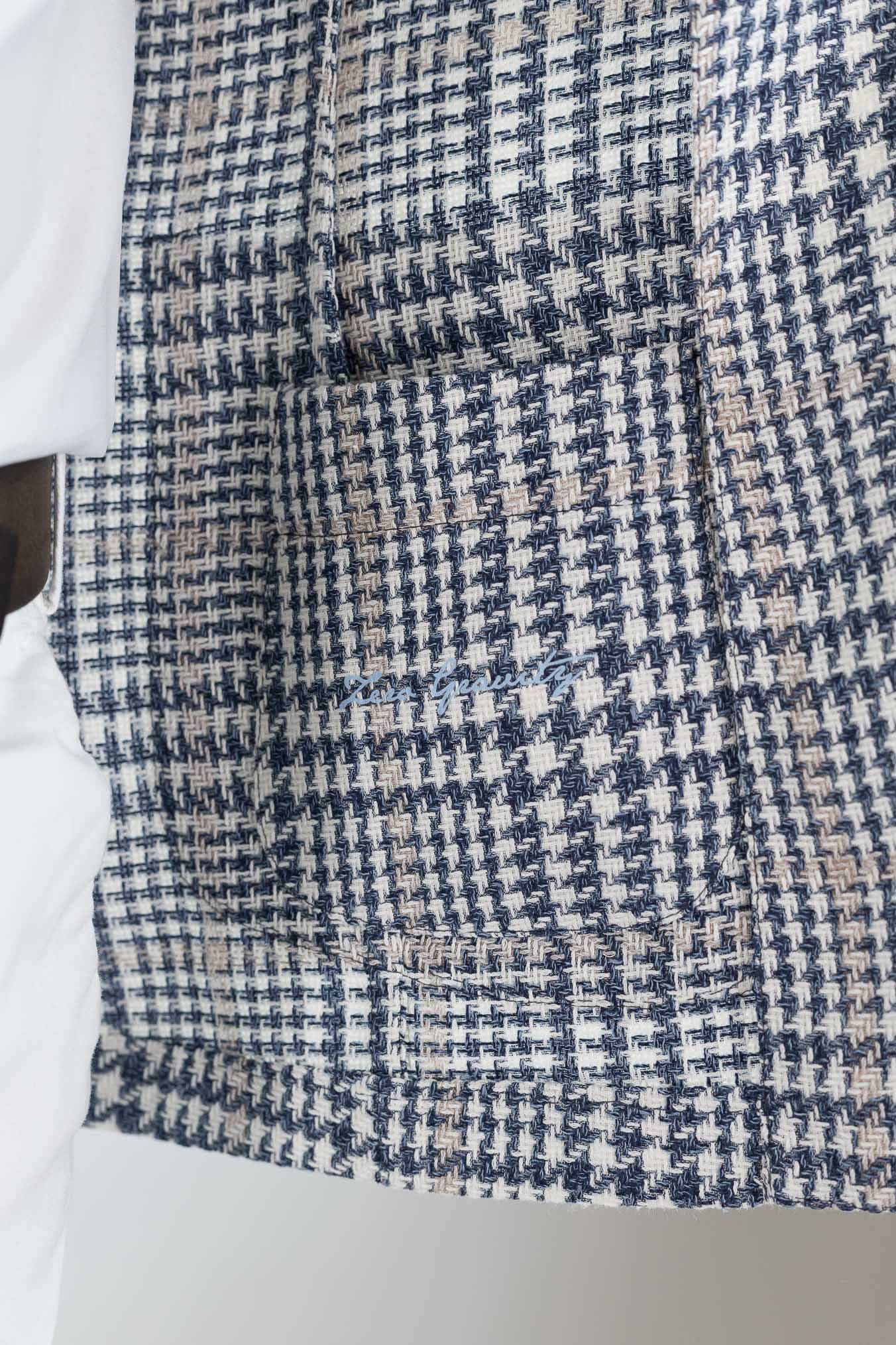 TOMBOLINI Giacca "Zero Gravity" Galles Blu Bianco Beige