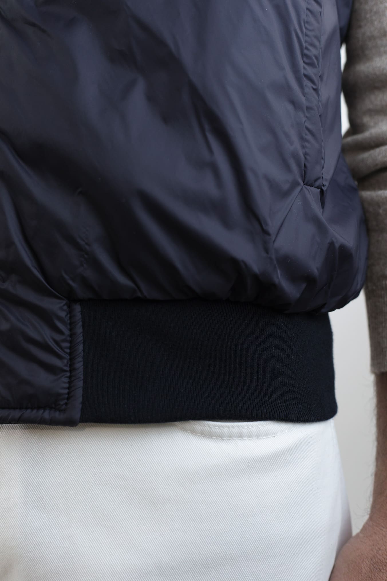 VOLFAGLI Gilet Reversibile Suede Blu Nylon Blu