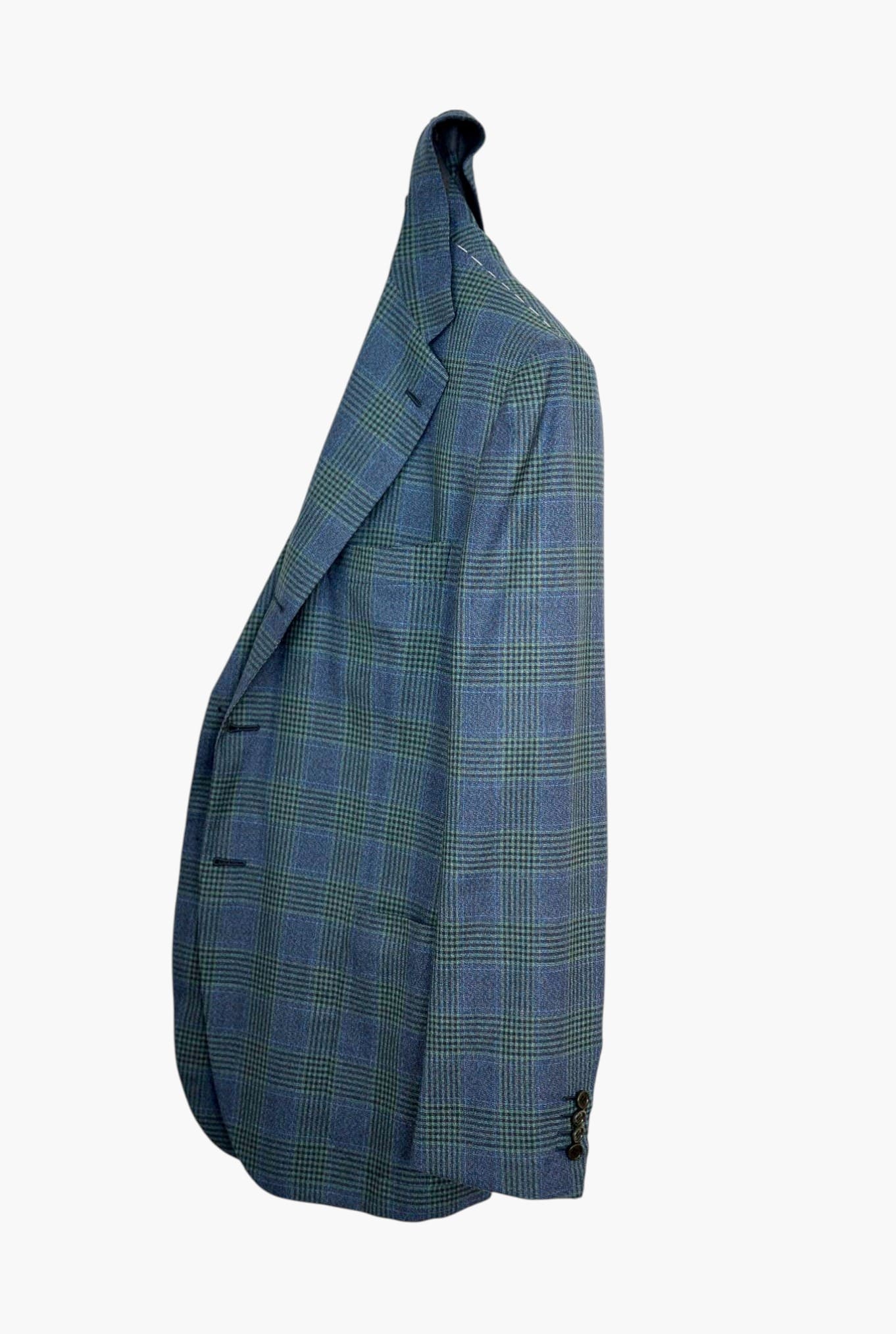 KITON Blue Green Wales Cashmere Jacket