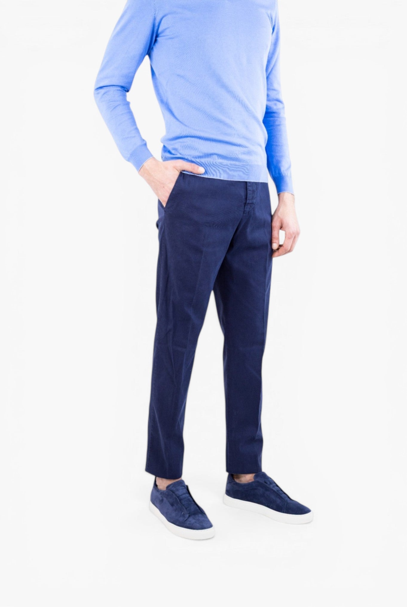 Pantaloni "Evo" Blu - Guarino Store