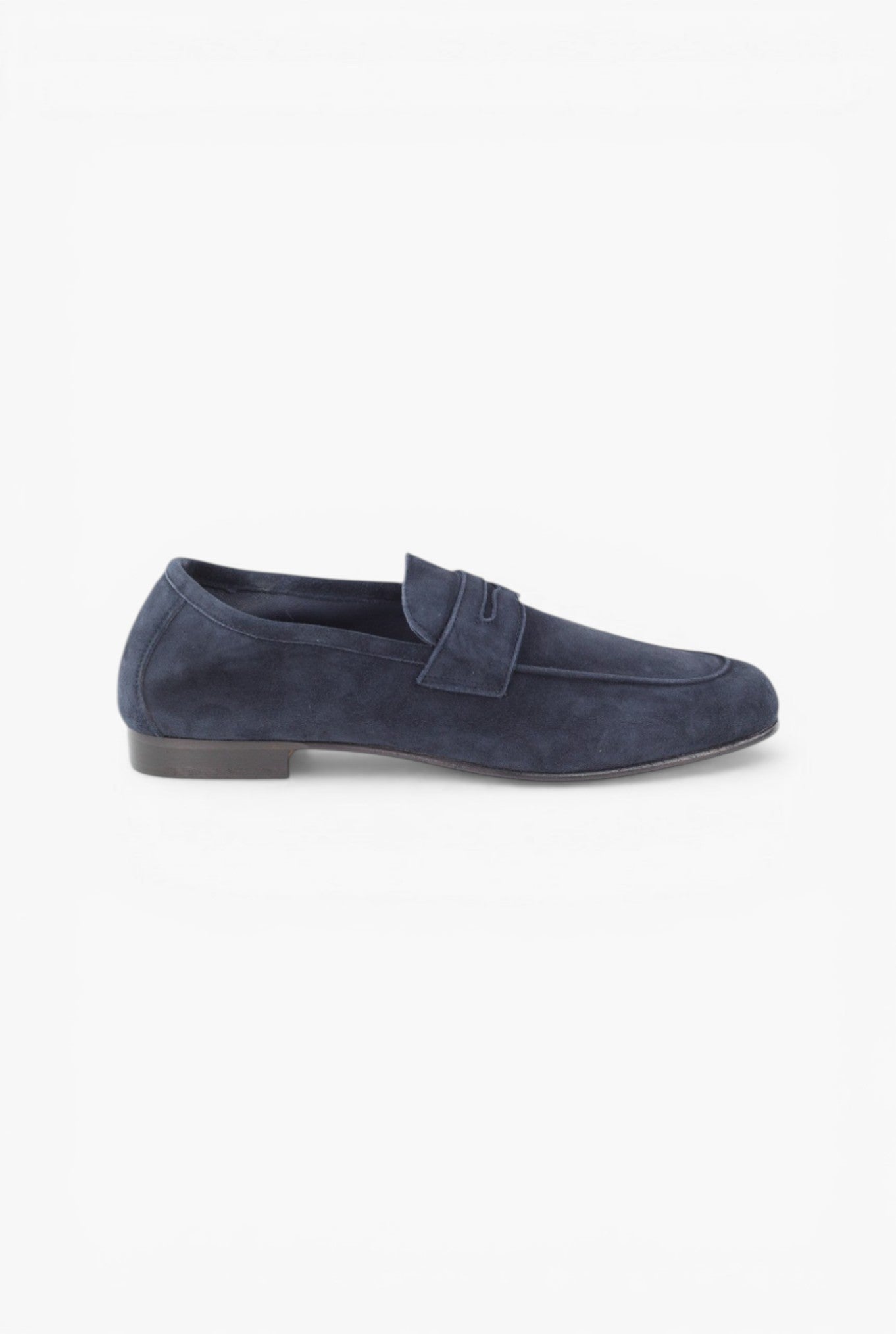 GUARINO Mocassini Suede Velour Mascherina Blu