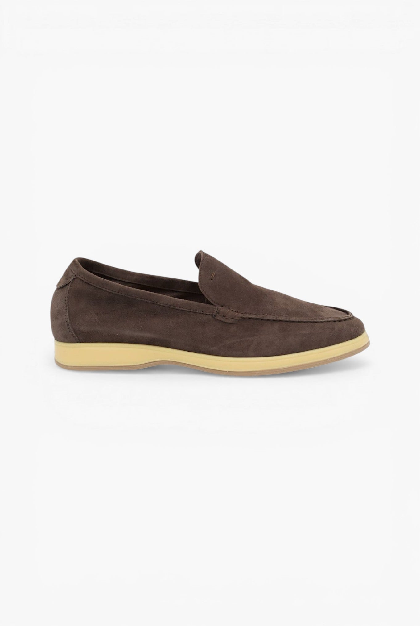 Unlined Suede Coffee Loafers