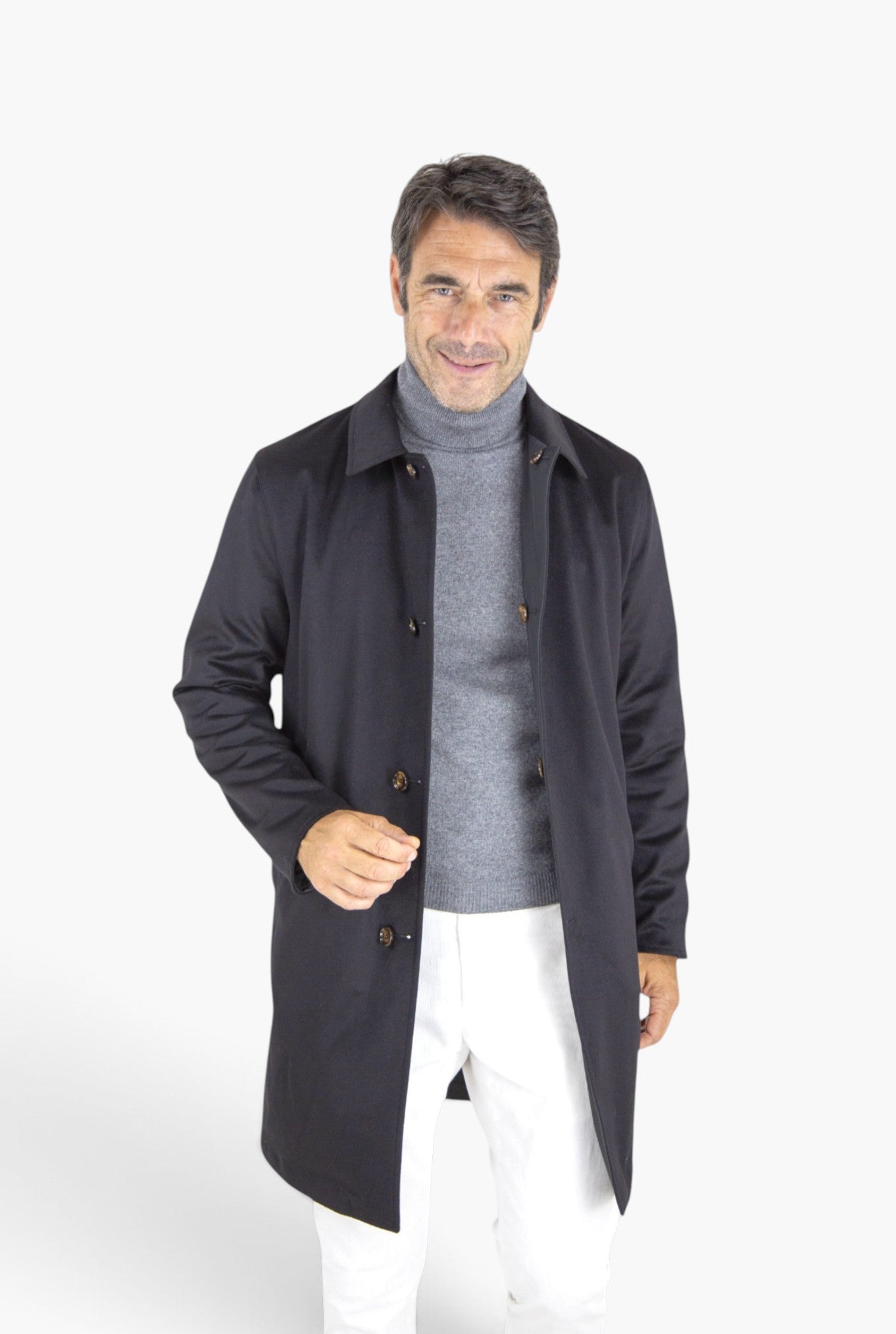 Cappotto Reversibile Cashmere Nylon Nero/Nero KIRED